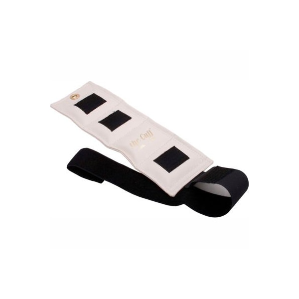 Cuff Deluxe Wrist and Ankle Weight, 0.25 lb., White